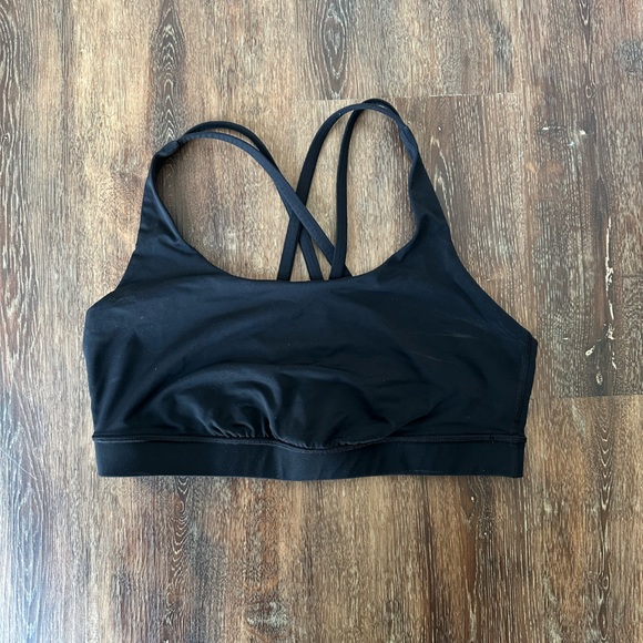 Lululemon Black Energy Bra Size 10 - Picture 4 of 5